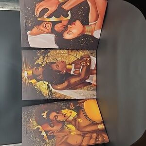 EZYES African Queen & King Canvas Wall Art